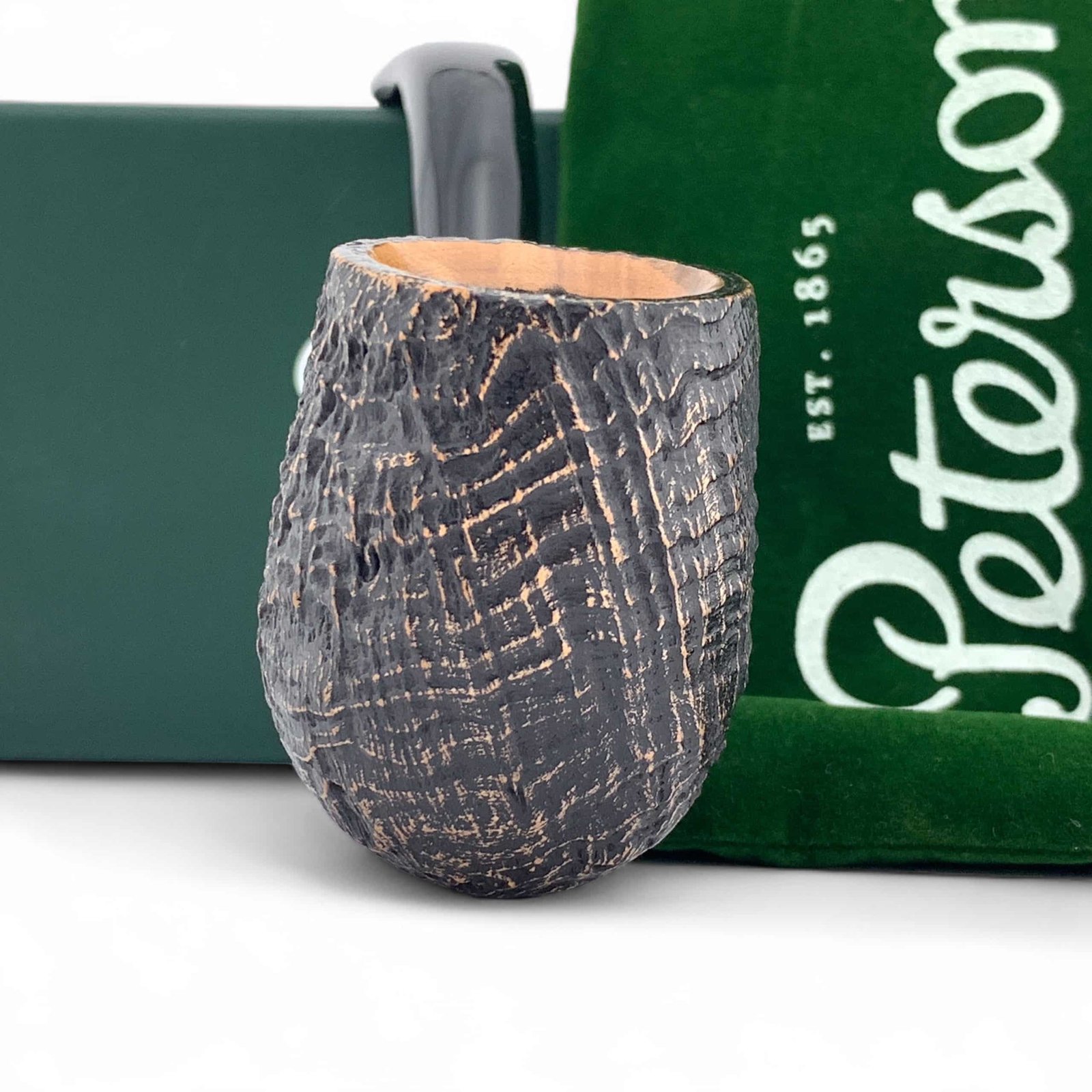 Peterson Pipe: Arklow Sandblasted (XL90) Fishtail Bent Billiard - Image 4