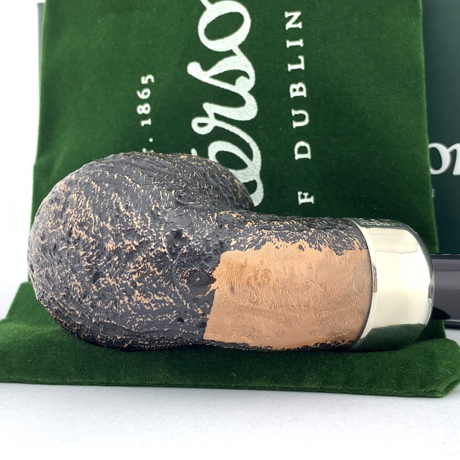 Peterson Pipe: Arklow Sandblasted (XL90) Fishtail Bent Billiard - Image 6