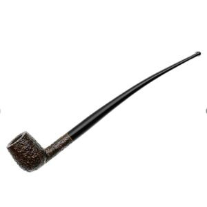 Savinelli Pipe: Churchwarden Brown Rusticated (104) Straight Billiard Tobacco Pipe