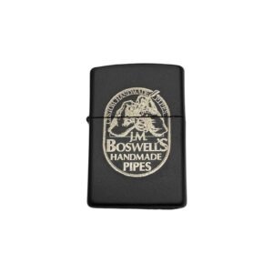 Boswell Logo- Classic Black Matte Zippo Pipe Lighter