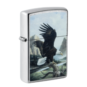 Zippo Lighter: Bald Eagle by Linda Pickens – Street Chrome